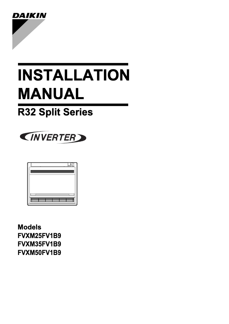 Imagen de la primera página del manual del dispositivo FVXM50F