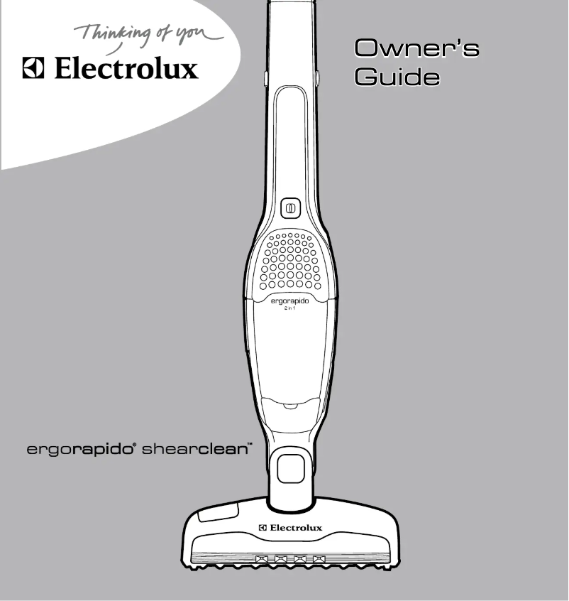Image de la première page du manuel de l'appareil Ergorapido Brushroll Clean EL1062