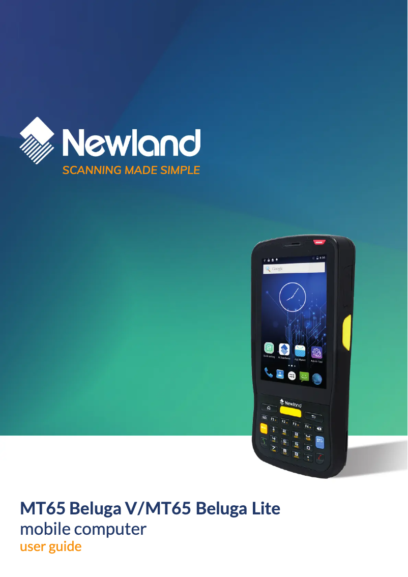 Page n°1 - Manuel utilisateur Newland MT65 Beluga V