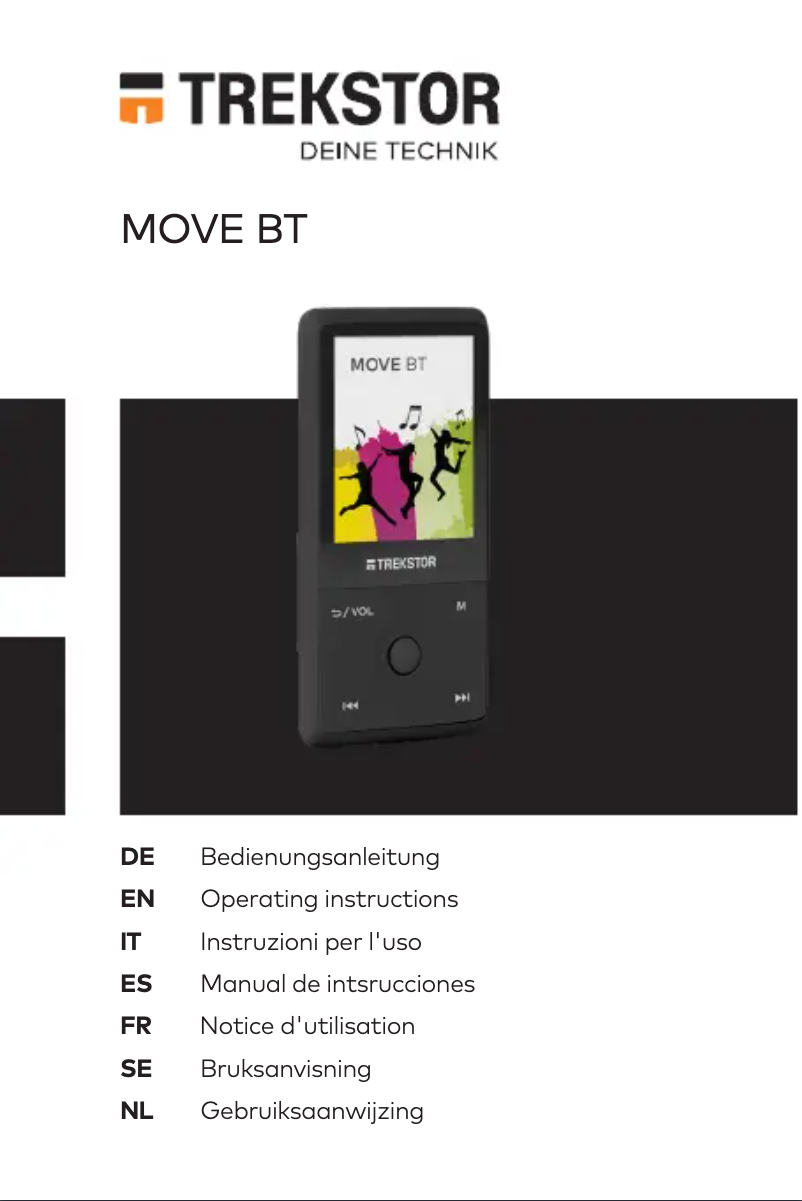 Page 1 de la notice Manuel utilisateur TrekStor Move BT