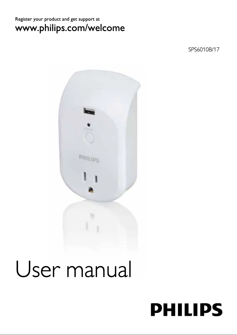 Page n°1 - Manuel utilisateur Philips SPS6010B