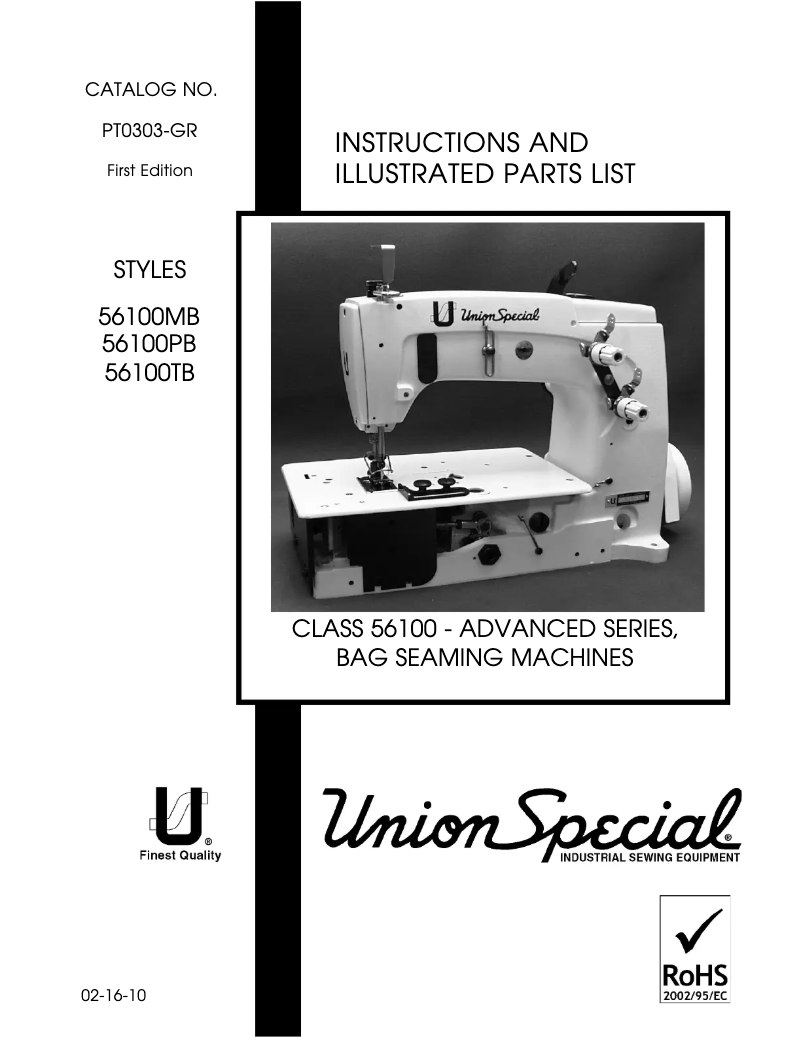 Image de la première page du manuel de l'appareil 56100MB