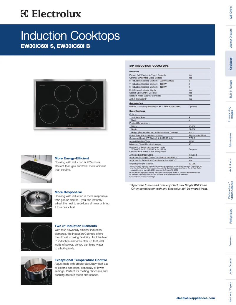 Image de la première page du manuel de l'appareil EW30IC60IS