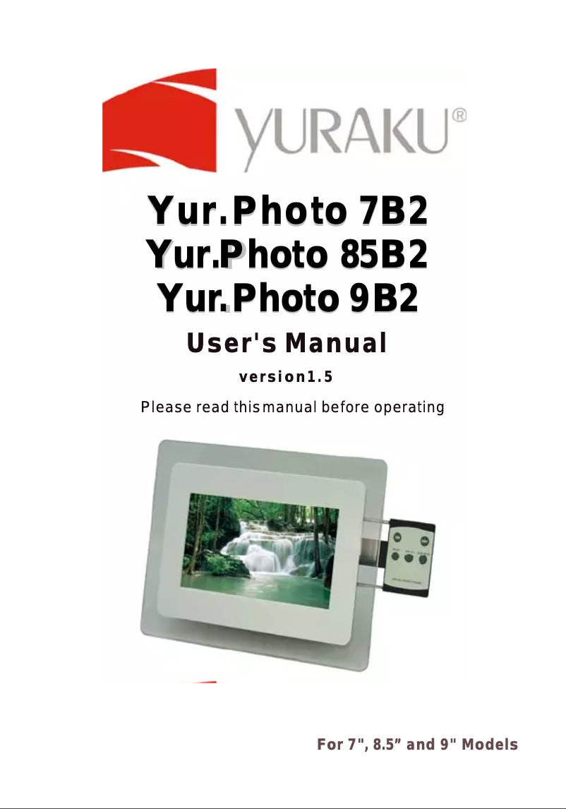 Página 1 del manual Manual de usuario Yuraku Yur.Photo 7B2