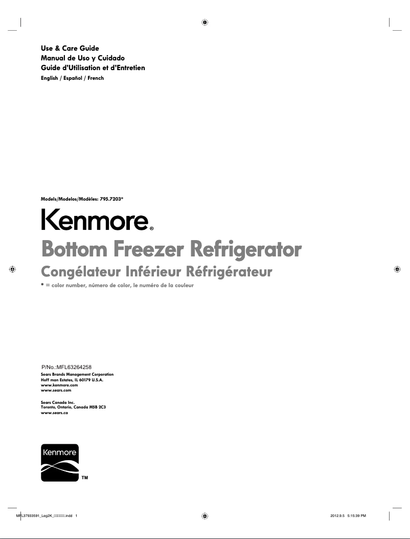 Image de la première page du manuel de l'appareil 72033