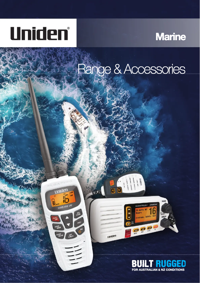 Image de la première page du manuel de l'appareil UM355 VHF