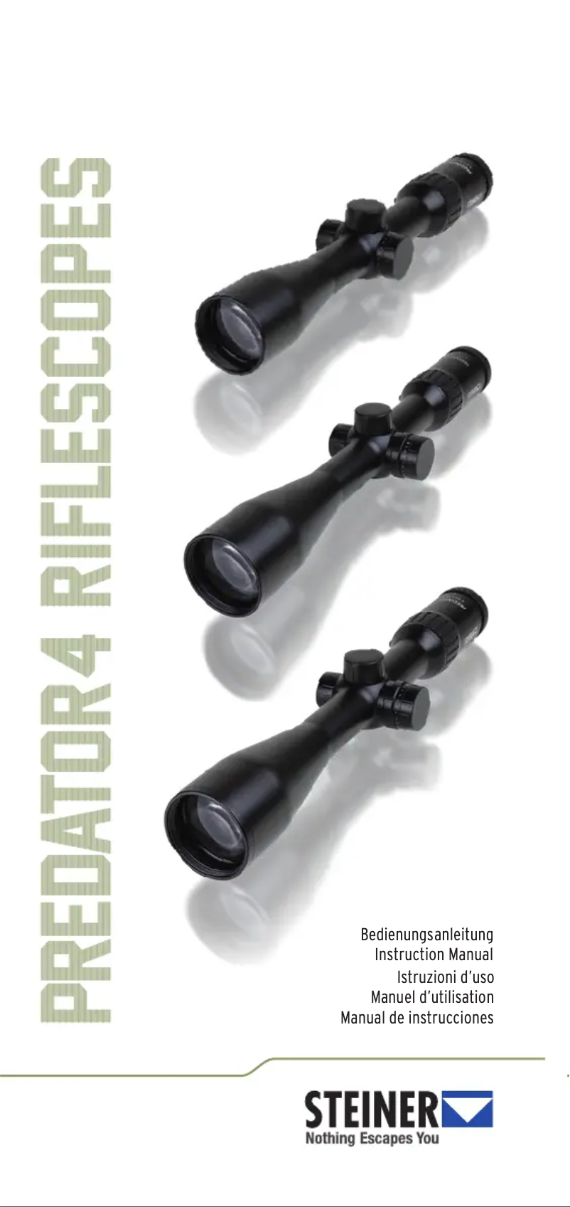 Page n°1 - Manuel utilisateur Steiner Predator 4 2.5-10x42