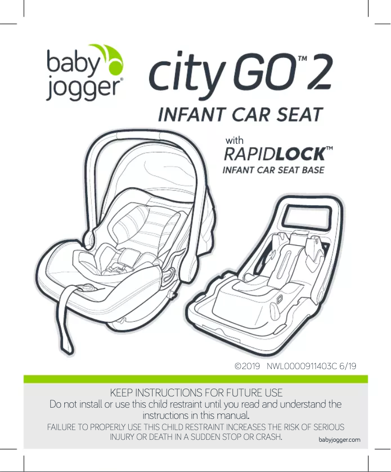 Page 1 de la notice Manuel utilisateur Baby Jogger City GO 2