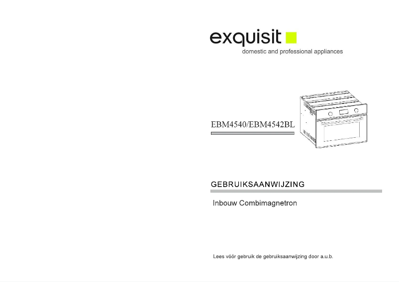 Page 1 de la notice Manuel utilisateur Exquisit EBM4542BL