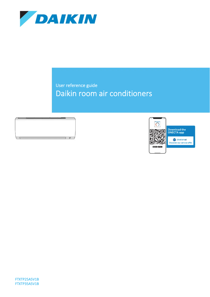 Image de la première page du manuel de l'appareil FTXTP25A5V1B