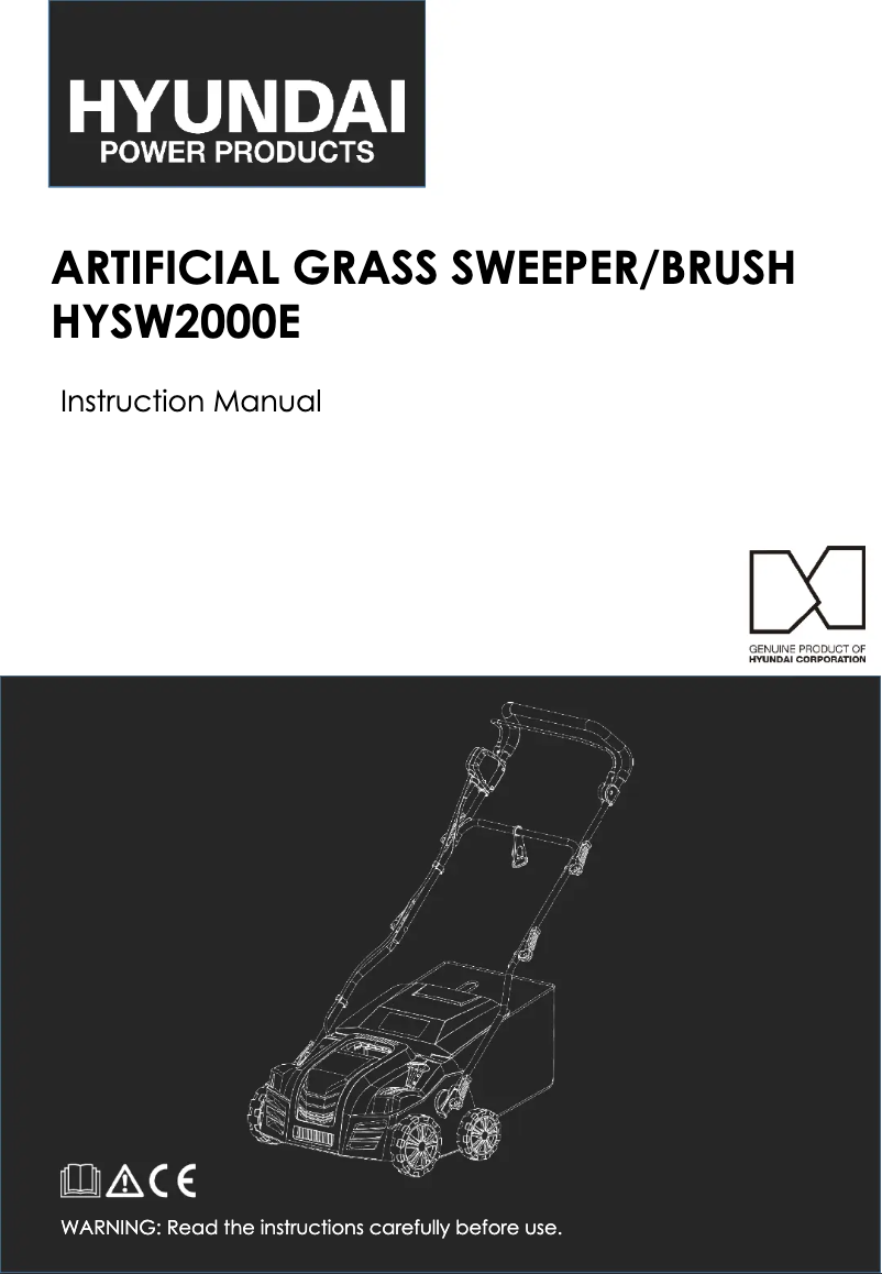 Image de la première page du manuel de l'appareil HYSW2000E