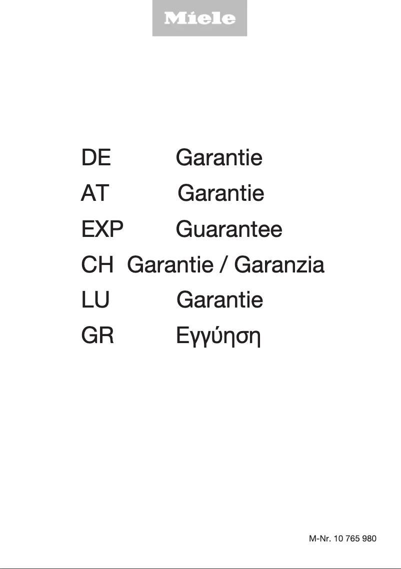 Página 1 del manual Manual de usuario Miele WDD031 EcoPlus&Comfort