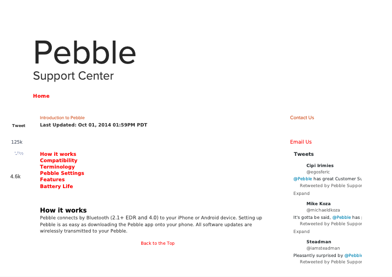 Page n°1 - Manuel utilisateur Pebble Time Steel