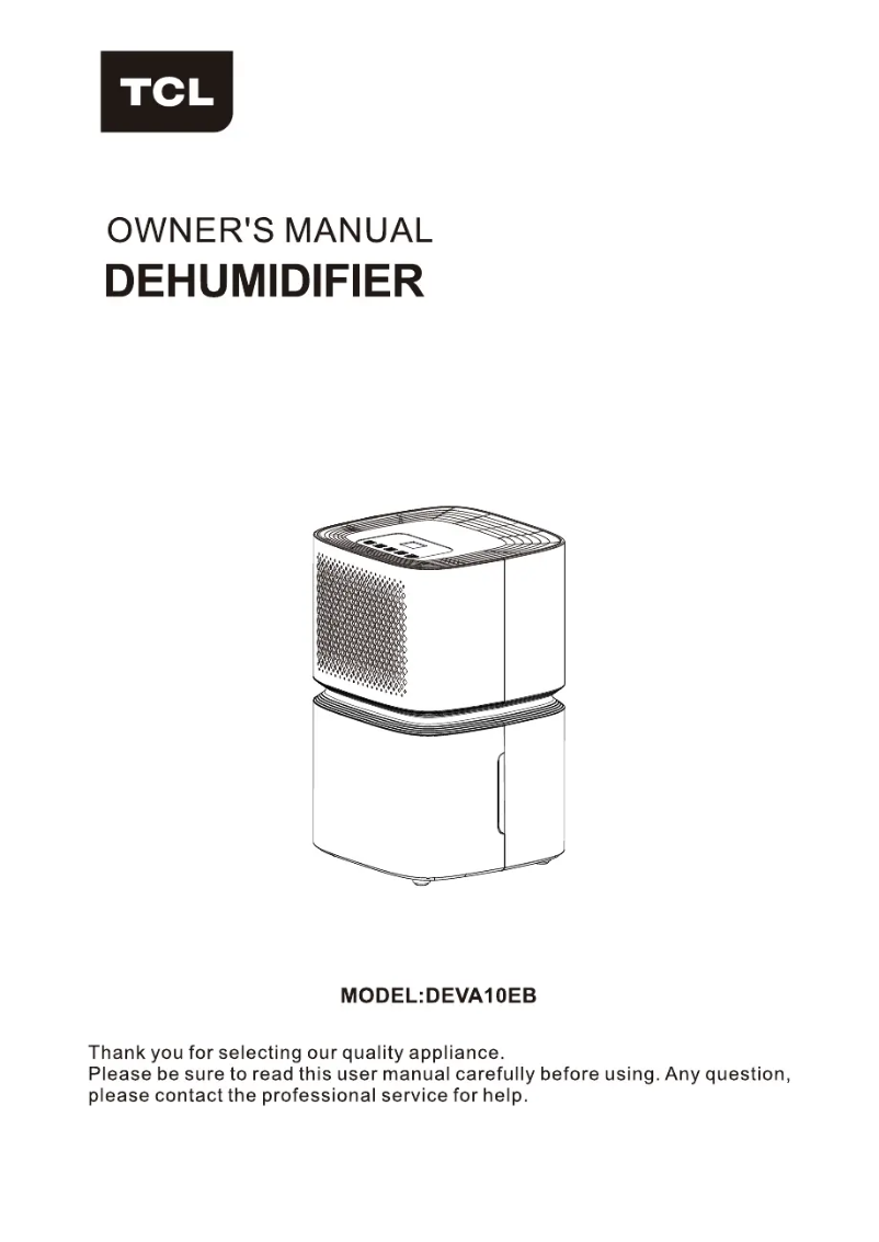 Image de la première page du manuel de l'appareil DEVA10EB