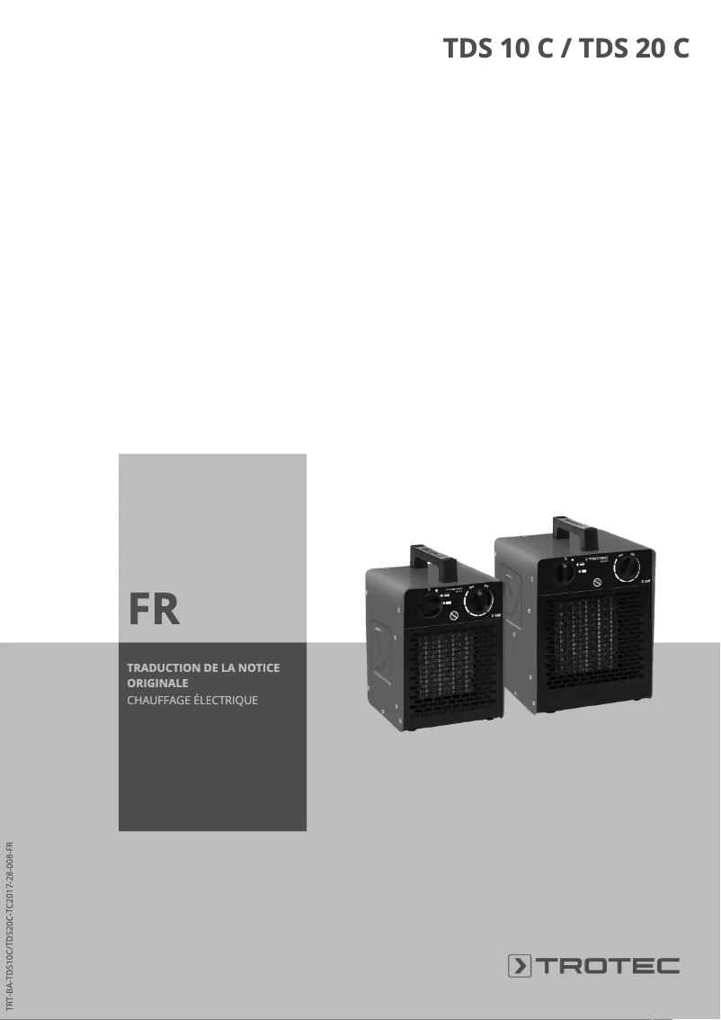 Image de la première page du manuel de l'appareil TDS 20 C