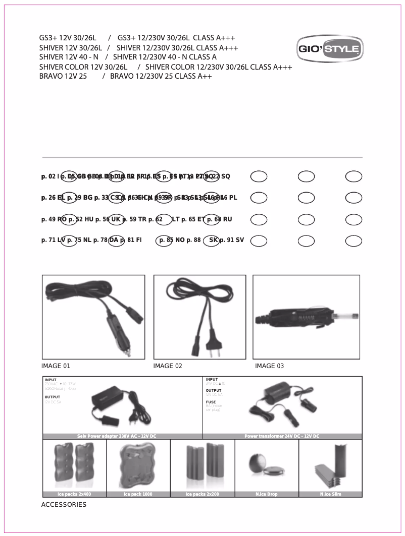 Image de la première page du manuel de l'appareil Shiver 26