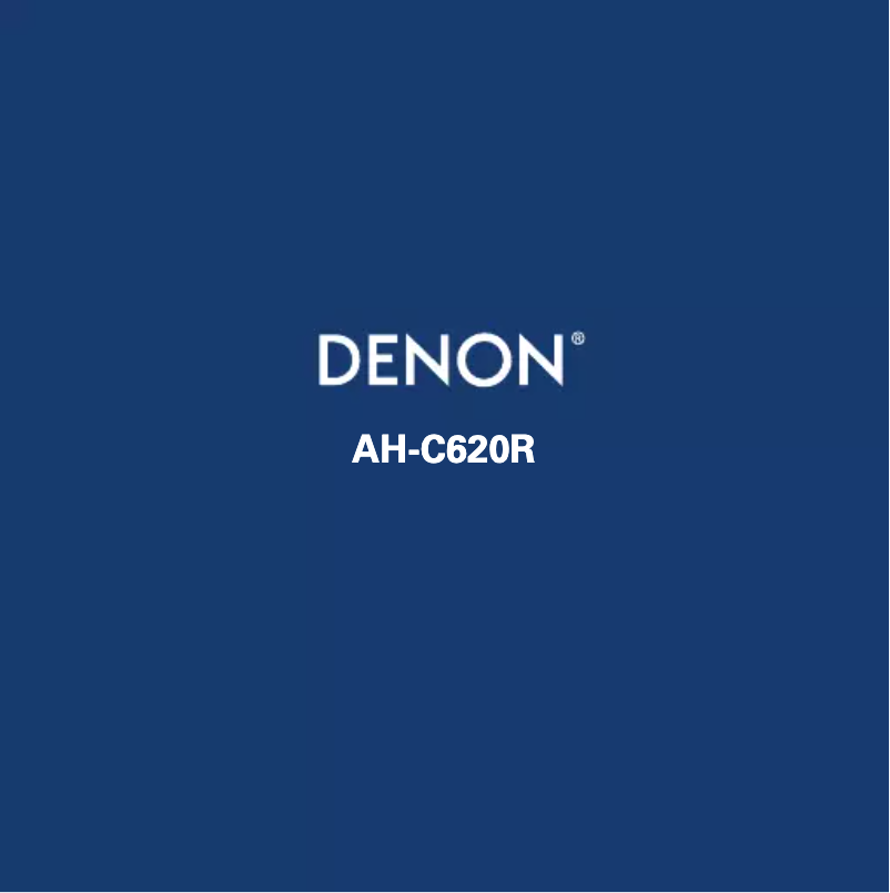 Page n°1 - Manuel utilisateur Denon AH-C620R