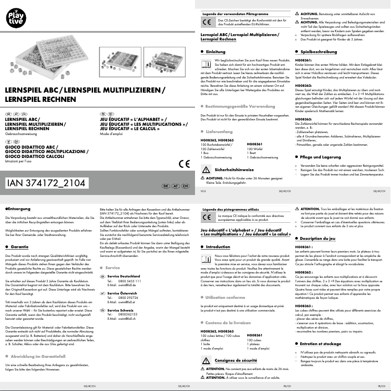 Página 1 del manual Manual de usuario Playtive HG06948