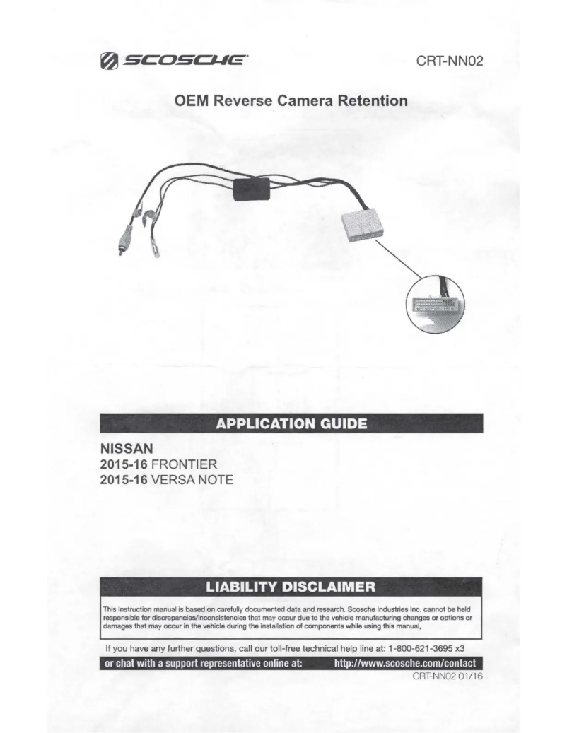 Page 1 de la notice Manuel utilisateur Scosche CRT-NN02