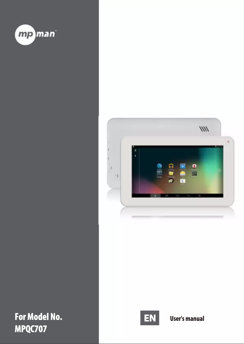 Página 1 del manual Manual de usuario Mpman MPQC 707