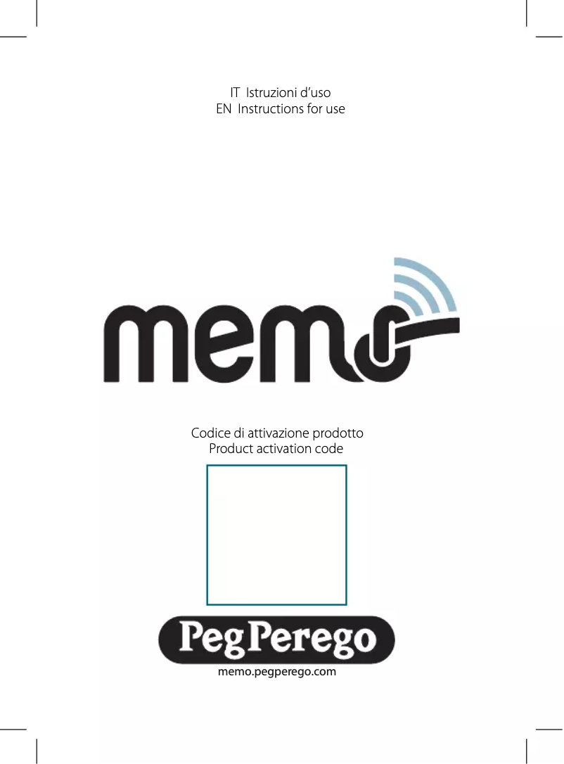 Page 1 de la notice Manuel utilisateur Peg Perego Memo Clip