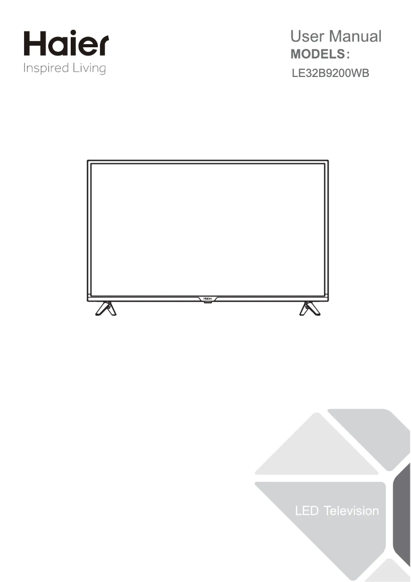 Page 1 de la notice Manuel utilisateur Haier LE32B9200WB