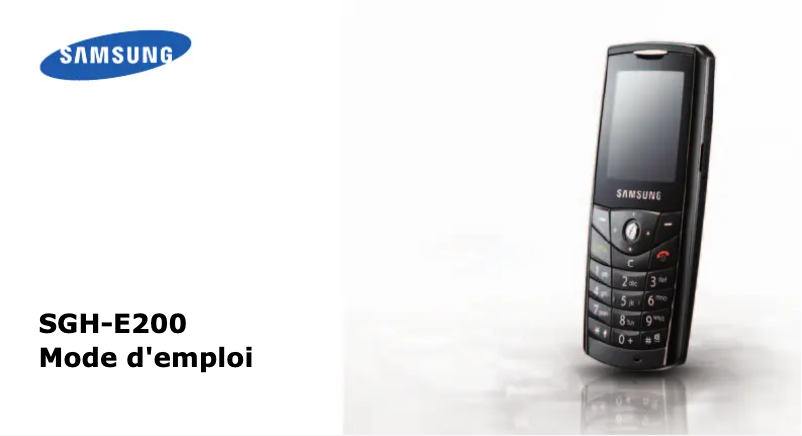 Page n°1 - Manuel utilisateur Samsung SGH-E200