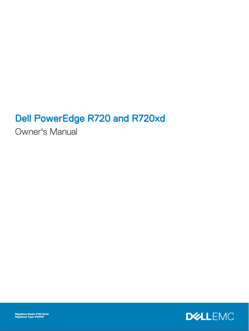 Page 1 de la notice Manuel utilisateur Dell PowerEdge R720xd
