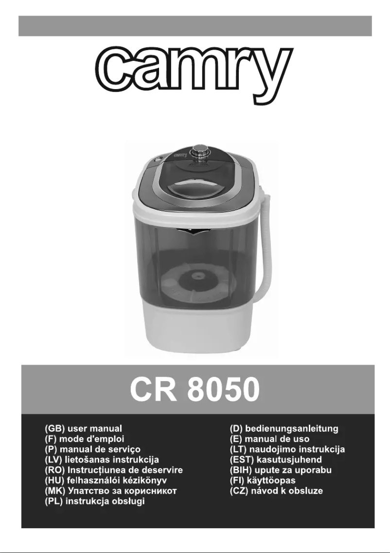 Page 1 de la notice Manuel utilisateur Camry CR 8050