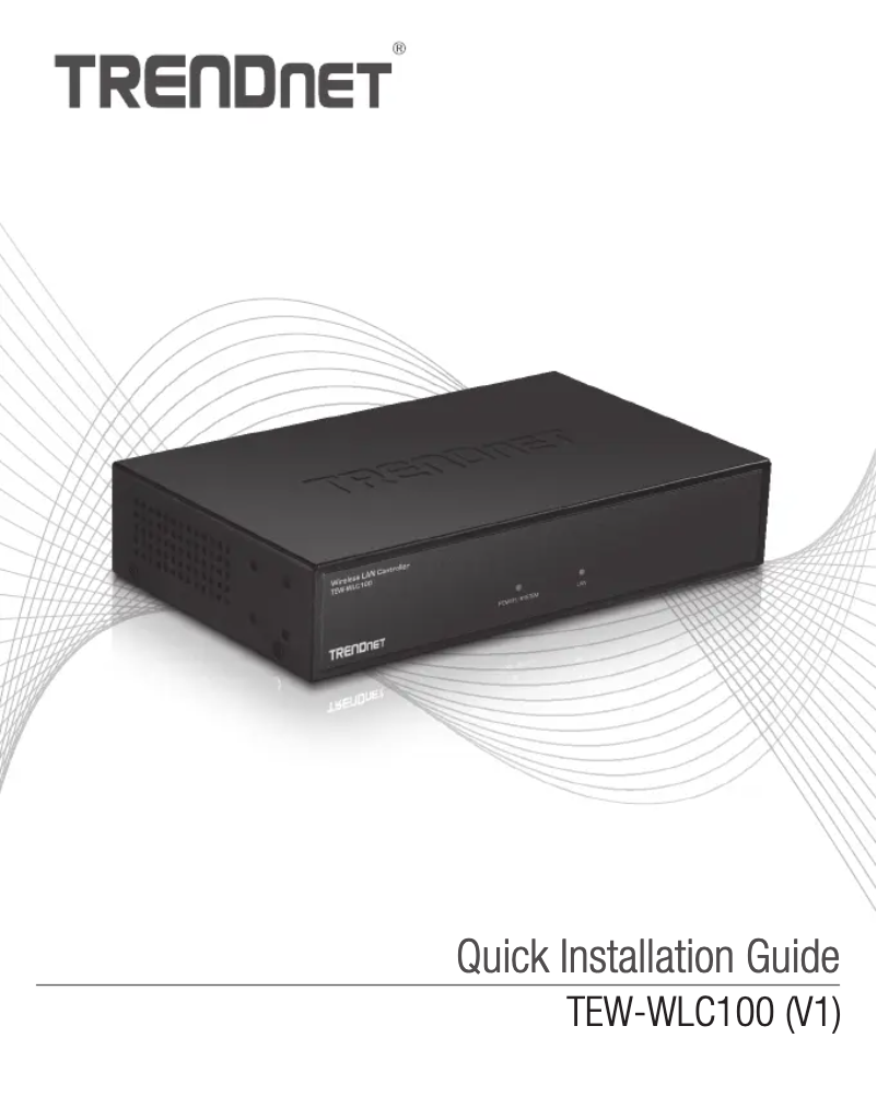 Image de la première page du manuel de l'appareil TEW-WLC100