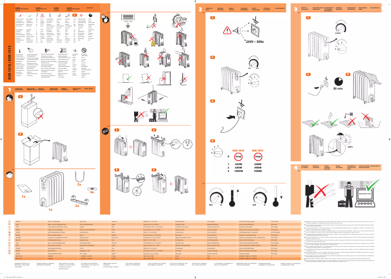 Página 1 del manual Manual de usuario Zibro EOR 1015