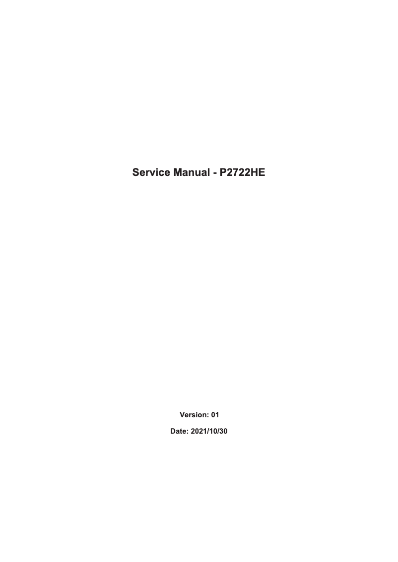 Page 1 de la notice Manuel utilisateur Dell P2722HE