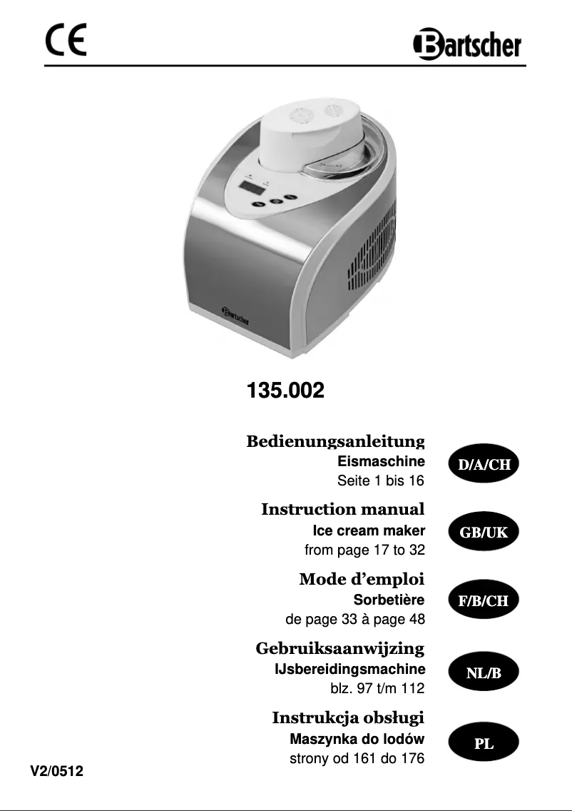 Image de la première page du manuel de l'appareil 135.002