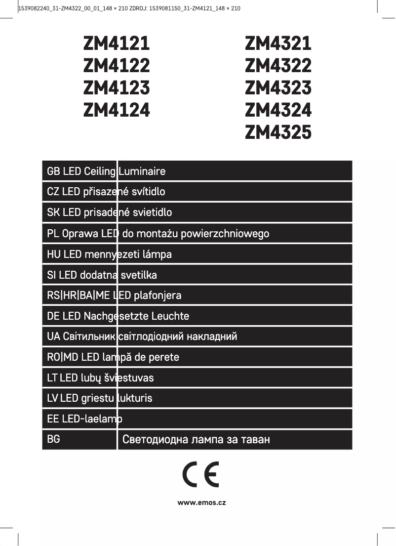 Page n°1 - Manuel utilisateur Emos ZM4322