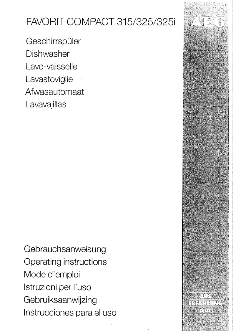 Image de la première page du manuel de l'appareil Favorit Compact 325