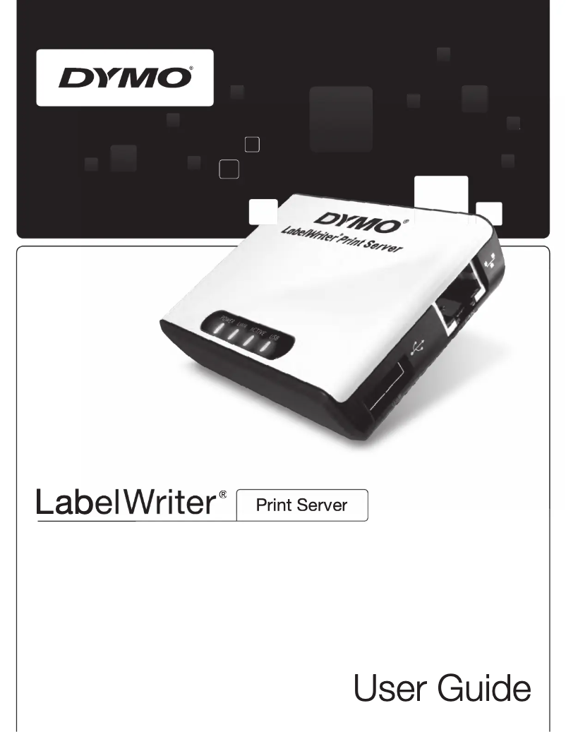 Image de la première page du manuel de l'appareil LabelWriter Print Server