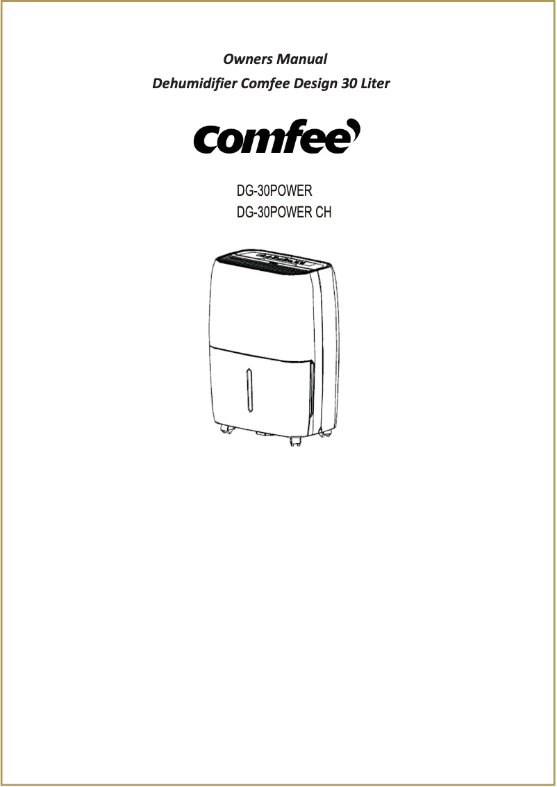 Page 1 de la notice Manuel utilisateur Midea DG-30 POWER