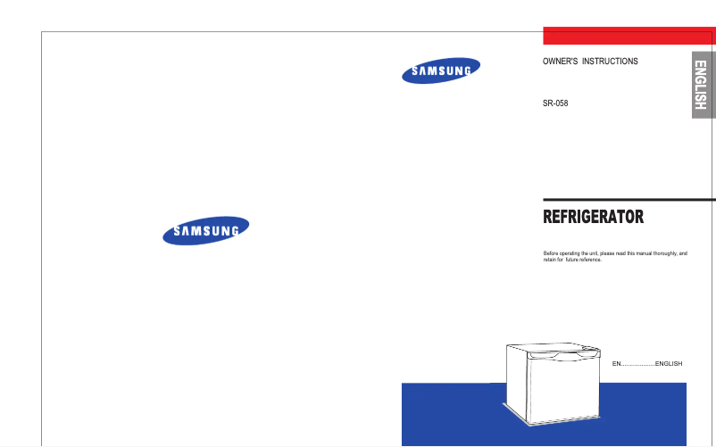 Page 1 de la notice Manuel utilisateur Samsung SRG-059G