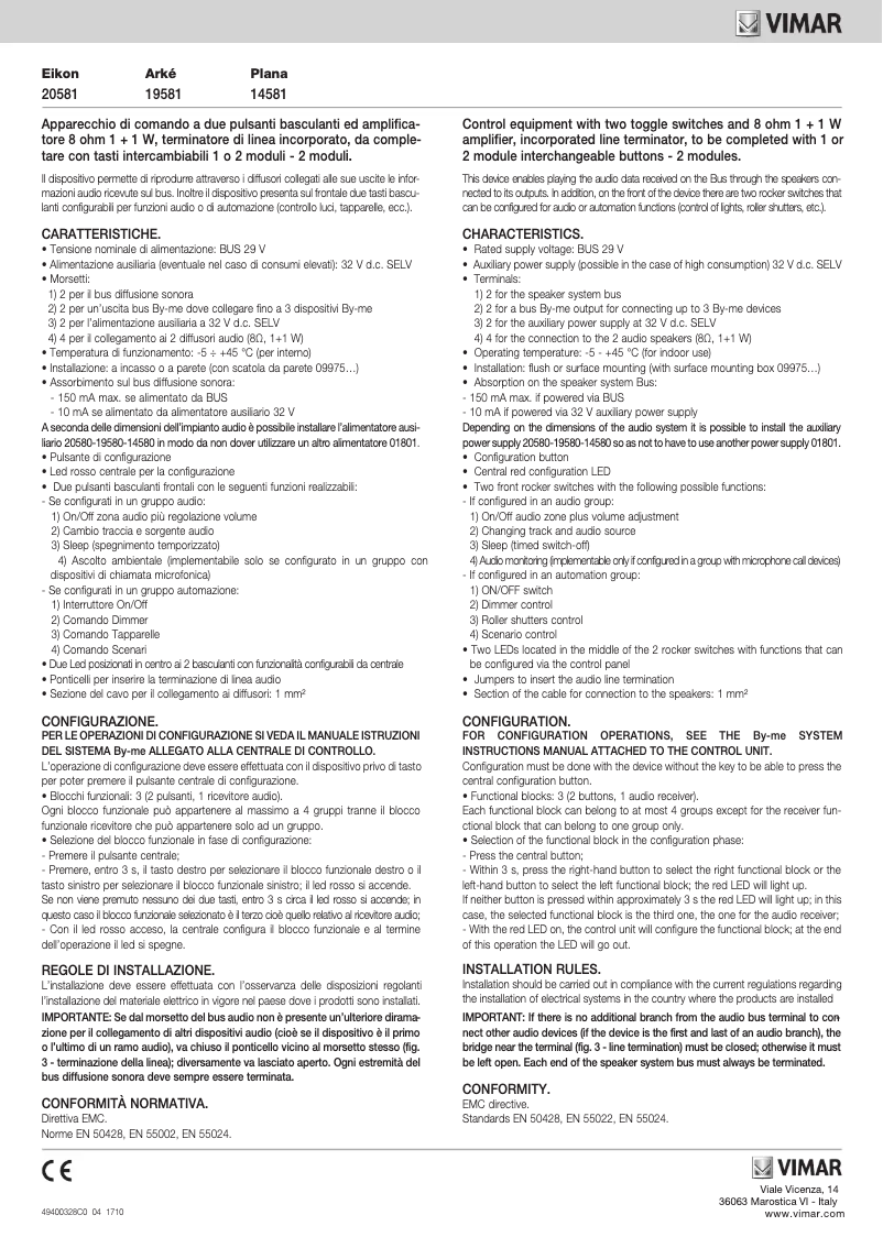 Image de la première page du manuel de l'appareil 19581