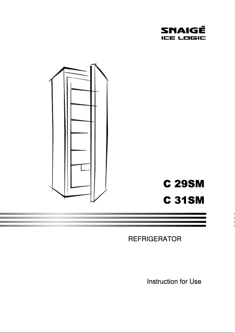 Page n°1 - Manuel utilisateur Snaigė Ice Logic C 29SM-T1002F1