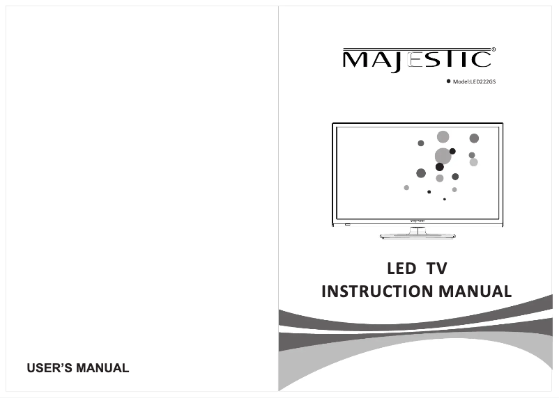 Image de la première page du manuel de l'appareil LED222GS