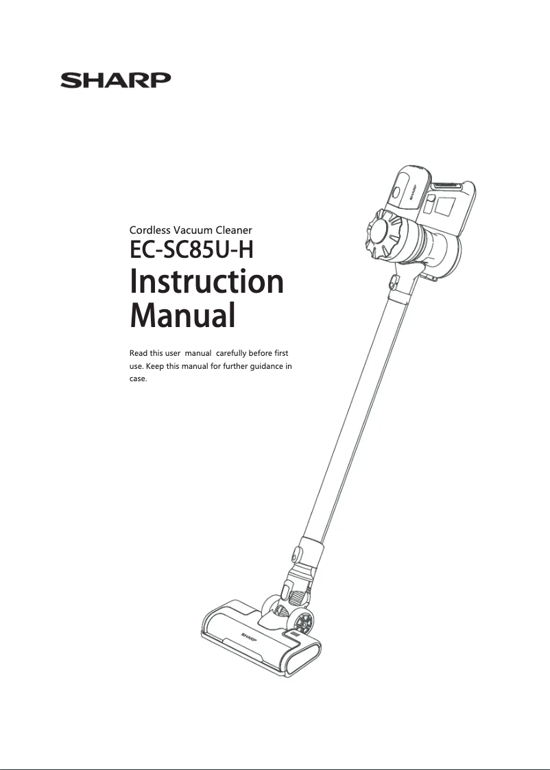 Page n°1 - Manuel utilisateur Sharp EC-SC85U-H