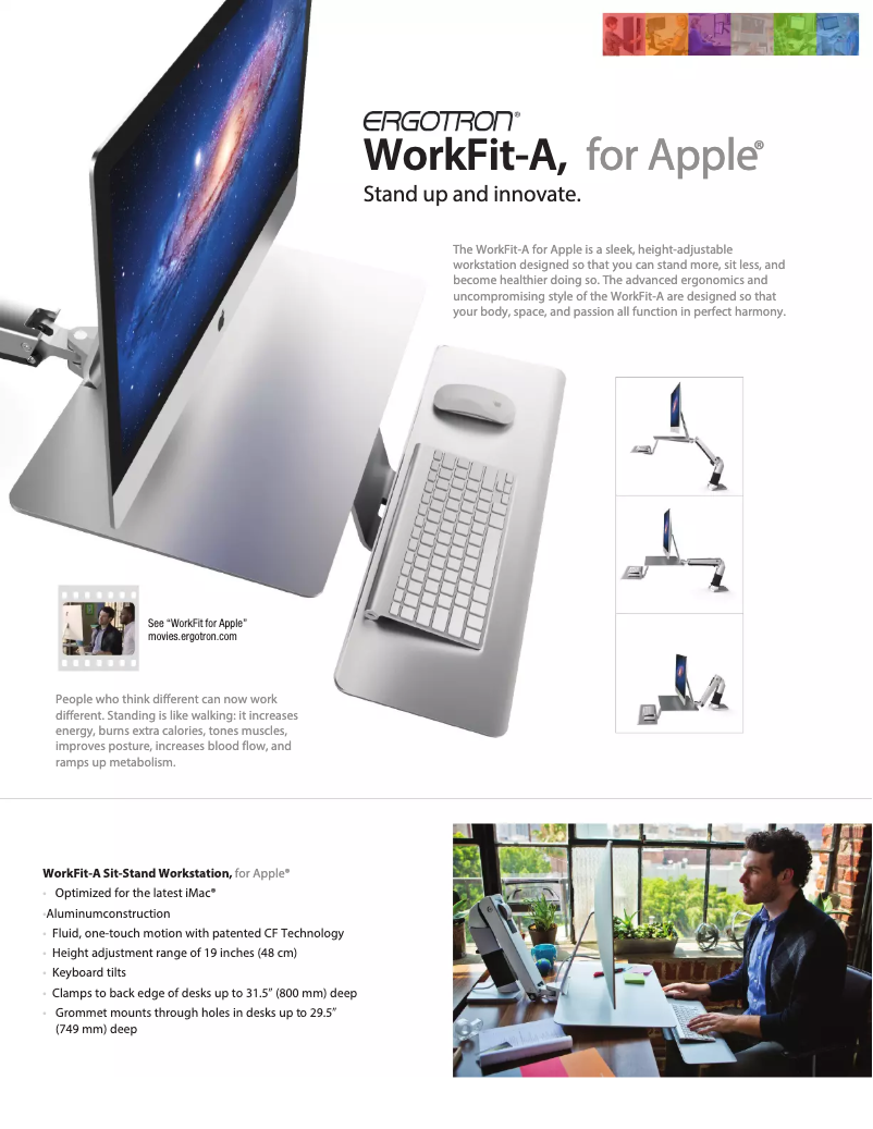 Page n°1 - Manuel utilisateur Ergotron WorkFit-A