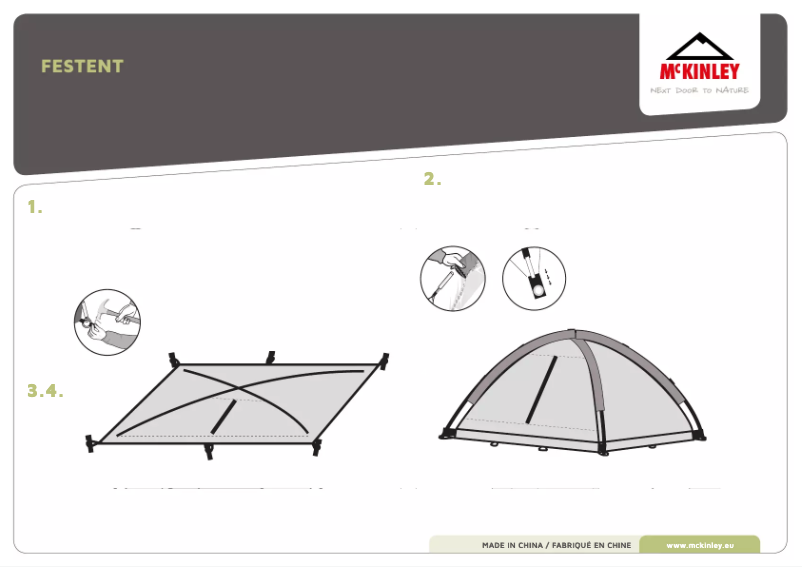 Image de la première page du manuel de l'appareil Festent