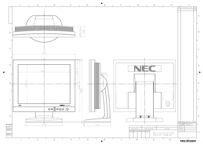 Image de la première page du manuel de l'appareil MultiSync LCD1530V