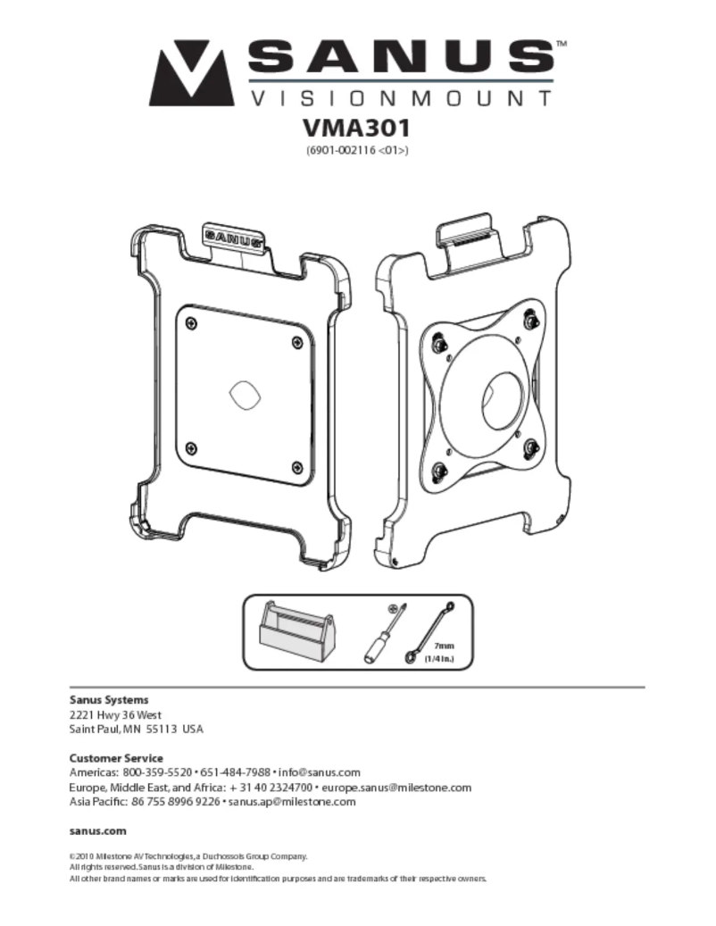 Page 1 de la notice Manuel utilisateur Sanus VMA301