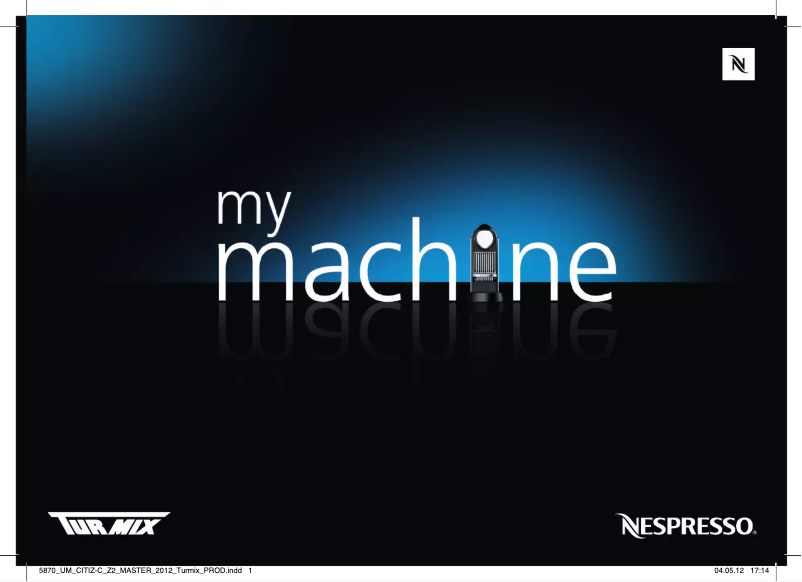 Página 1 del manual Manual de usuario Turmix Citiz Titan TX 170