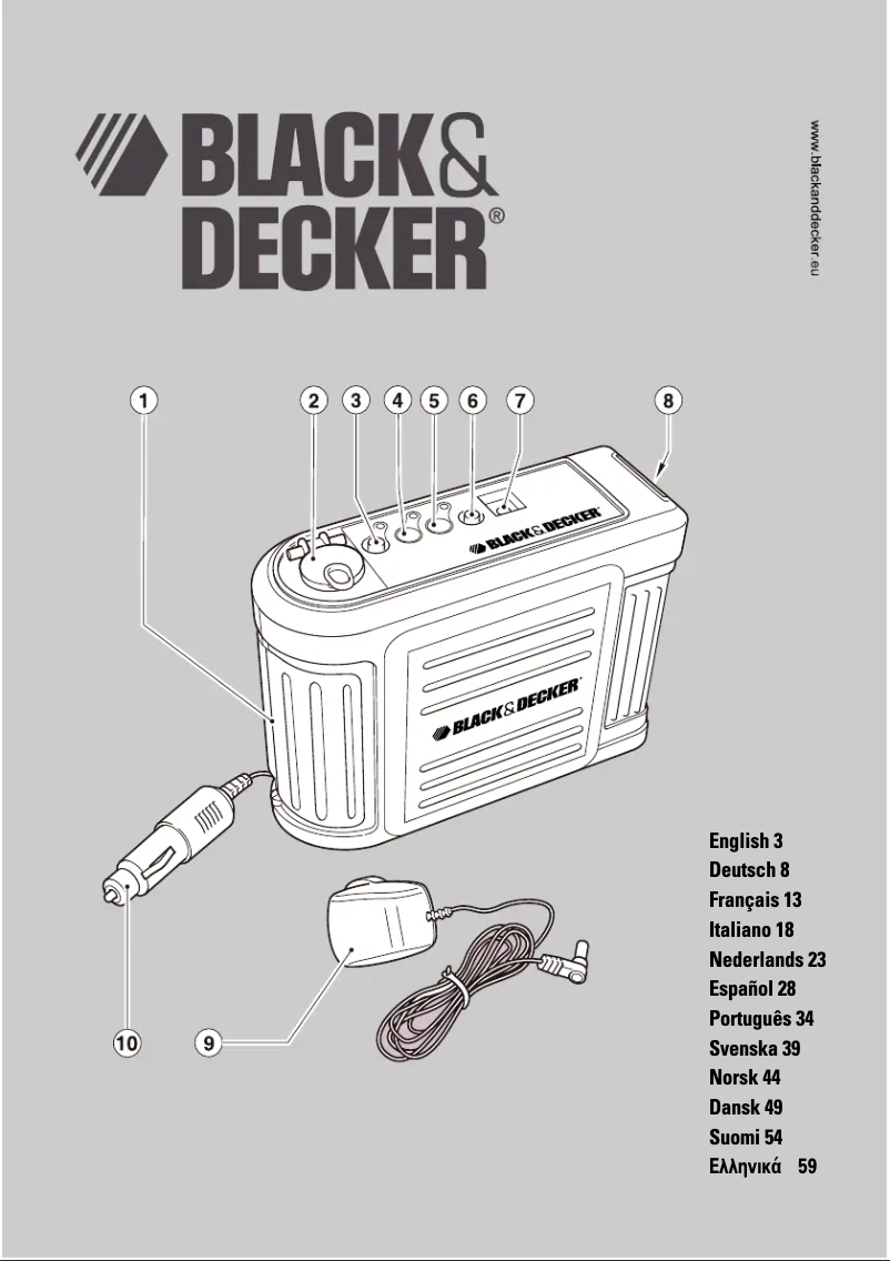 Page n°1 - Manuel utilisateur Black & Decker BDV030