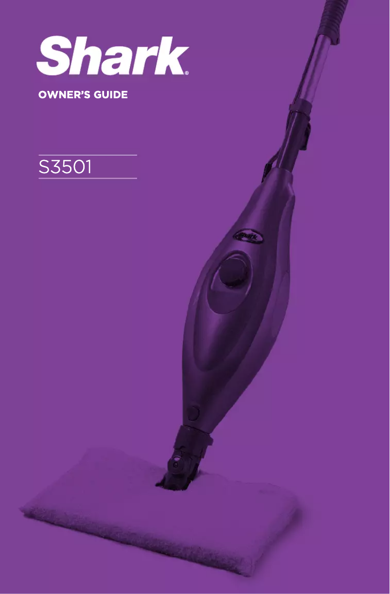 Page n°1 - Manuel utilisateur Shark S3501 mop