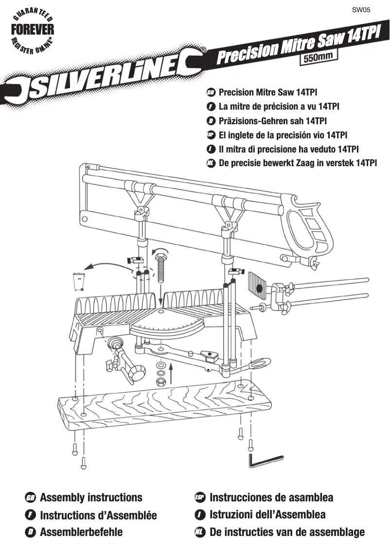 Page 1 de la notice Manuel utilisateur Silverline SW05